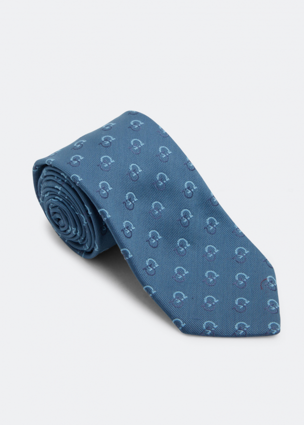 ربطة عنق بطبعة غانشيني بنمط جاكار من الحرير